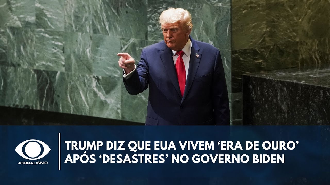 Trump diz que EUA vivem era de ouro após desastres no governo Biden