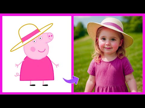 HOW PEPPA PIGG CHARACTERS LOOK AS 6 YEAR OLD KIDS!