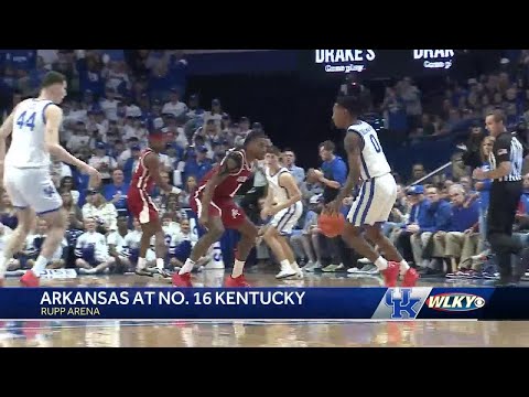 Kentucky outlasts Arkansas 111-102 in high-scoring track meet of a basketball game