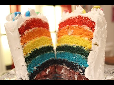 Rainbow Cake | Sanjeev Kapoor Khazana - UCmoX4QULJ9MB00xW4coMiOw