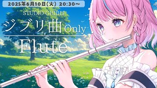 【フルート/雑談】初見さん大歓迎🌿ジブリ曲縛りフルート演奏🪈癒される夜のお供に♪【#flute #天音なみだ #Vtuber 】