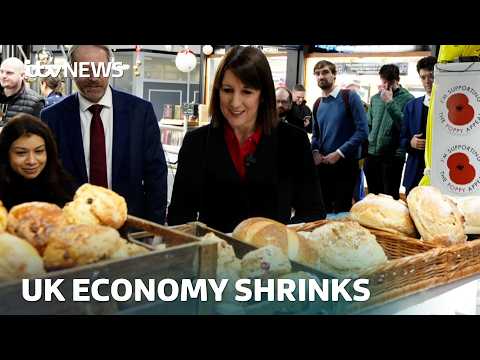 Chancellor reacts after UK economy unexpectedly shrinks | ITV News