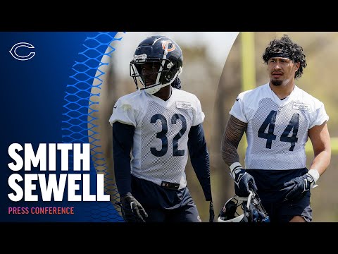 Sewell, Smith rookie minicamp media availability | Chicago Bears video clip