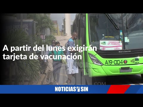 Pedirán tarjeta de vacuanción en transporte público