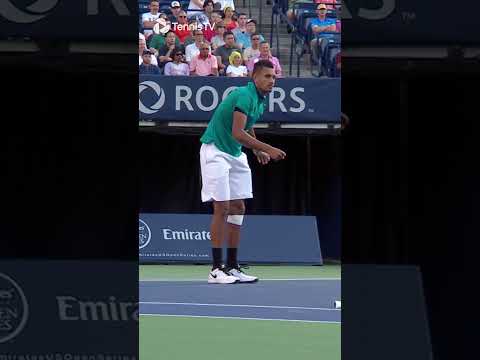 Nick Kyrgios DROPS His Racket But Still Serves An Ace 💥