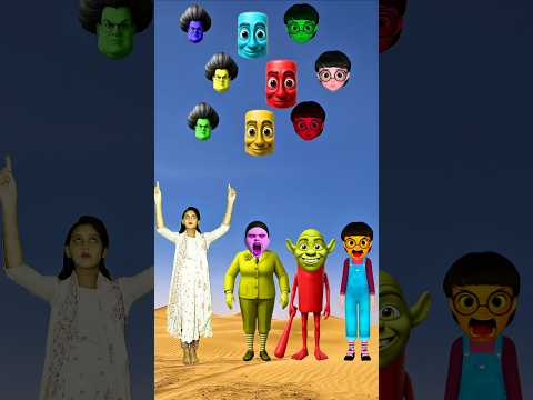 Dancing bhabhi, Scary Teacher 3D,yellow Dancing Siran, Sahur, &Me Correct Head Matching #shorts