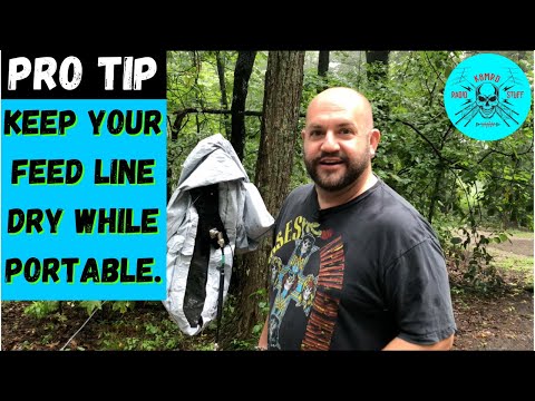 Pro Tip #3 | Keep Your Feed Line Dry While Portable