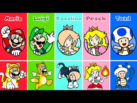 Super Mario 3D World - All Characters - UCg_j7kndWLFZEg4yCqUWPCA