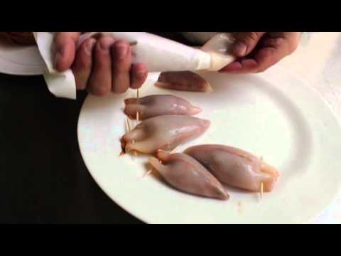 Grilled Stuffed Calamari - Grilled Sausage-Stuffed Squid Recipe - UCRIZtPl9nb9RiXc9btSTQNw