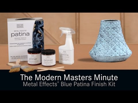 Modern Masters Metal Effects® Blue Patina Finish on Decor Accents