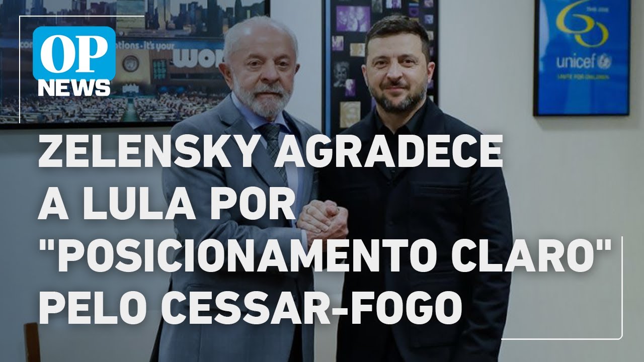 Zelensky agradece a Lula por posicionamento claro pelo cessar fogo durante reunião | O POVO NEWS
