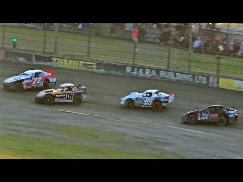 Gisborne Speedway - Opening Night Saloons - 28/10/23 - dirt track racing video image