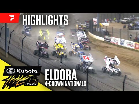 4-Crown Nationals | Kubota High Limit Racing at Eldora Speedway 9/21/24 | Highlights - dirt track racing video image