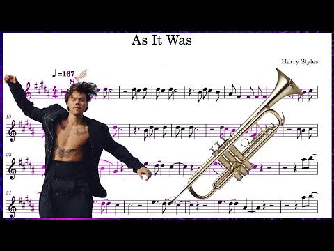 Harry Styles - As It Was (Bb Trumpet Sheet Music!)
