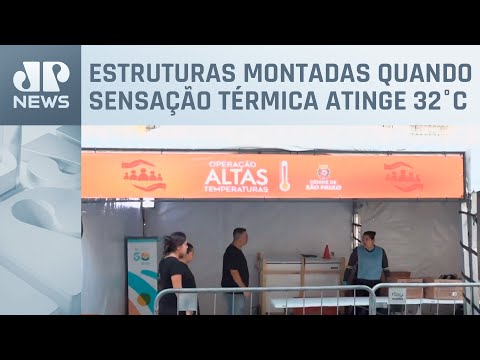 Prefeitura ativa tendas diante das altas temperaturas