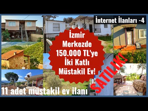 İzmir Merkezde 150.000 TL'ye İki Katlı Satılık Ev! Satılık Bahçeli Müstakil Evler