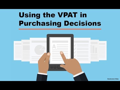 Using the VPAT in Purchasing Decisions