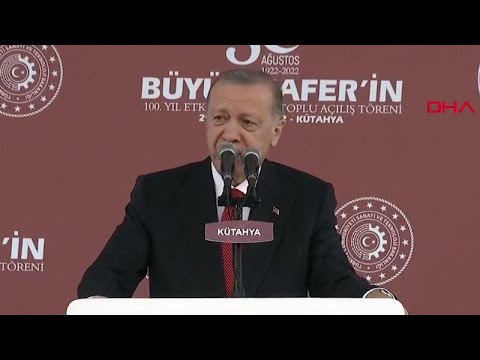 Cumhurbaşkanı Erdoğan Kütahya’da toplu açılış programına katıldı