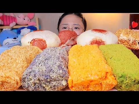 카스테라 수건케이크?!🫢 카다이프까지 들어간 수건케이크 디저트 먹방 Dessert Mukbang