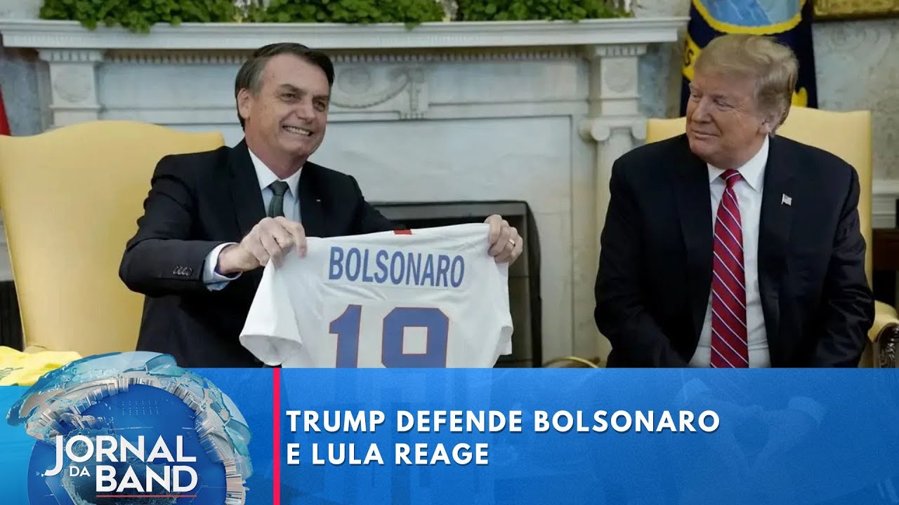 Trump defende Bolsonaro e Lula reage