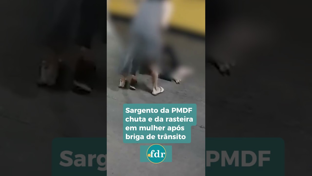 Violência no trânsito Mulher é agredida por policial militar