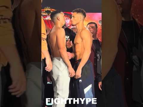 Teofimo lopez refuses to break face off with jamaine ortiz & gets forces to separate
