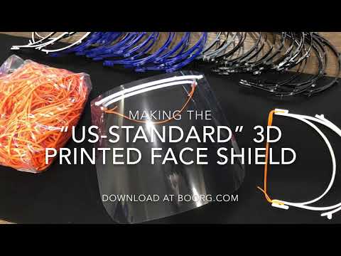 3D Printed “US Standard” Face Shield