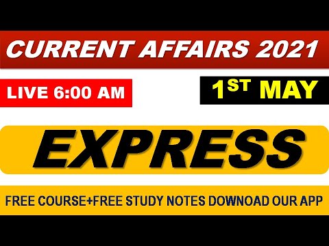 CURRENT AFFAIRS LIVE 🔴6:00 AM 1ST MAY #PUNJAB_EXAMS_GK || FOR-PPSC-PSSSB-PSEB-PUDA 2021