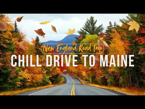 🍂🚗 Relaxing Fall Foliage Drive 🍃🍁 New England Road Trip