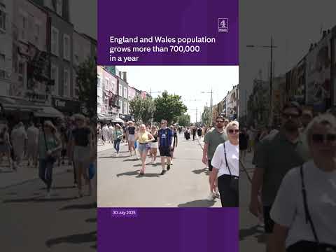 England and Wales population grows more than 700,000 in a year