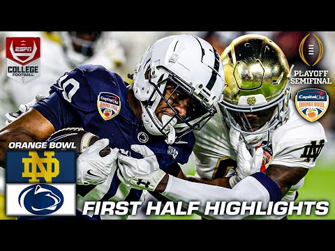 CFP Semifinal HALFTIME HIGHLIGHTS: Notre Dame Fighting Irish vs. Penn ...