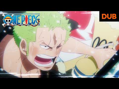 The Straw Hats Almost Get Eaten By a Giant Metal Shark | DUB | One Piece