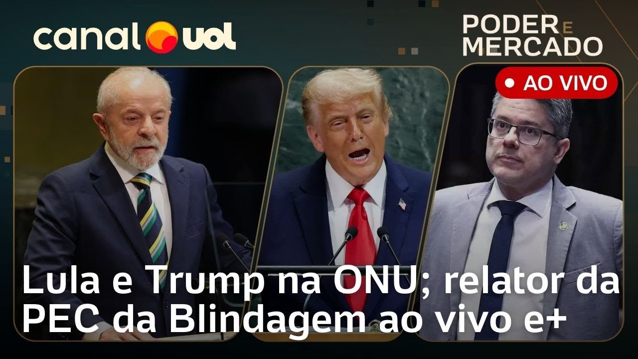 Lula e Trump na ONU: veja análises; relator da PEC da Blindagem ao vivo; Copom e+ | Poder e Mercado
