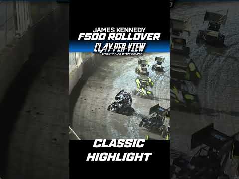 Classic Highlight | James Kennedy Rollover #dirttrackracing - dirt track racing video image