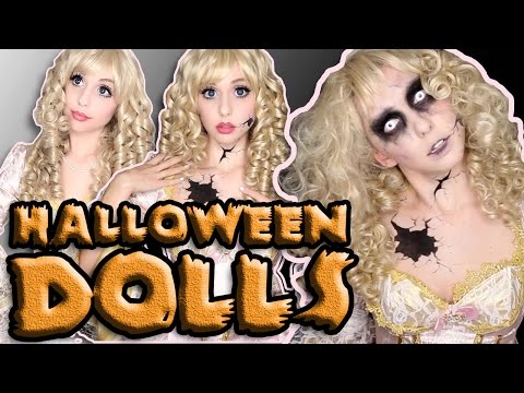 HALLOWEEN DOLLS MAKEUP TUTORIAL | Halloween 2015 - UCiWbNSajTR_7gxfjaXxExJQ