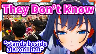 Kronii Went to Anime NYC and Stood Beside Kronii Fans IRL 【Ouro Kronii