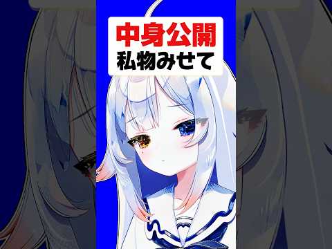 新人Vtuberの私物紹介ショート動画：気になる中身をチェック サムネイル