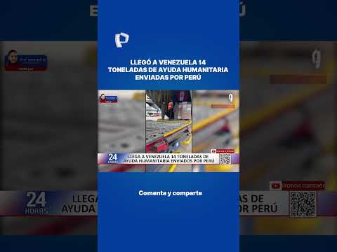 Llegó a Venezuela 14 toneladas de ayuda.