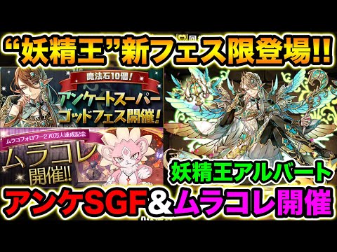 新フェス限”アルバート”登場！アンケートSGF+ムラコレも開催！超転生キャラがレベル最大排出！このガチャ引くべき？【スー☆パズドラ】