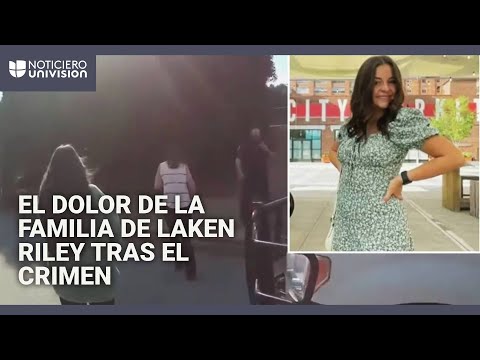 El desgarrador momento cuando los padres de Laken Riley llegan al lugar donde su hija fue asesinada