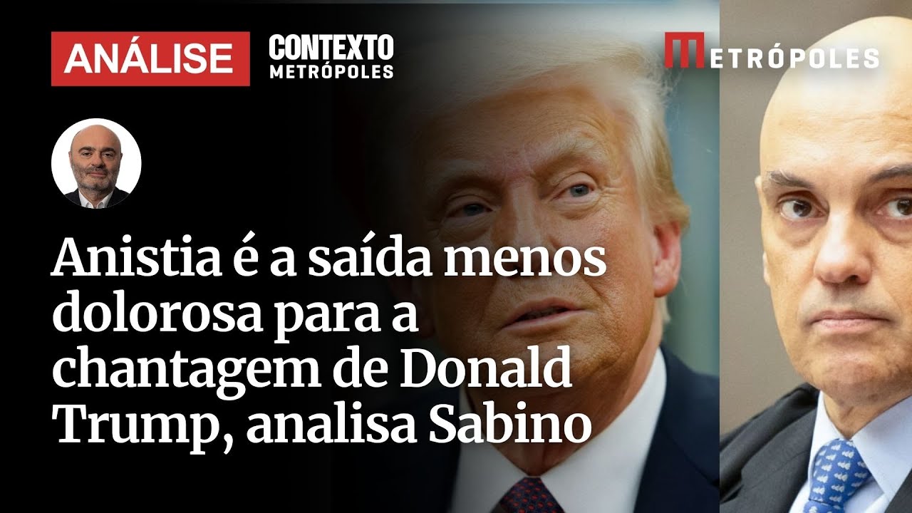 Anistia é a saída menos dolorosa para a chantagem de Donald Trump analisa Mario Sabino