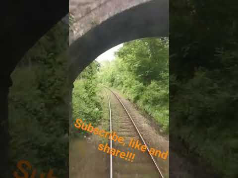 Class 153 driver eyeview cab ride on heart of Wales line