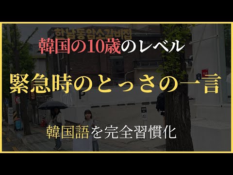 「 助けて！」を韓国語で表す緊急時のとっさの一言 [毎夜15分韓国語完全習慣化]