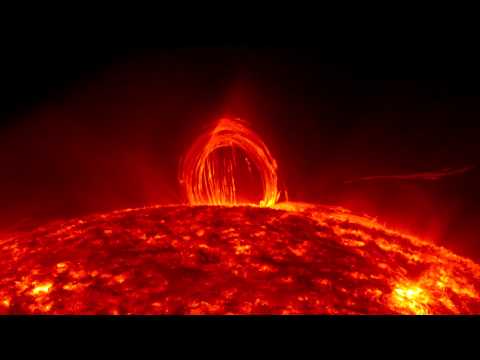 Blazing Arc Rains Fire On Sun - Magnetic Solar Flare Loop | Video - UCVTomc35agH1SM6kCKzwW_g