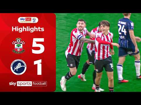 Southampton THRASH Millwall 💥 | Southampton 5-1 Millwall | EFL Highlights