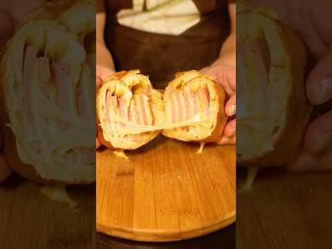 スパムポークとチーズナン、相性エグすぎ🧀🫓#food #cooking #asmr #cheese #チーズナン #チーズミ