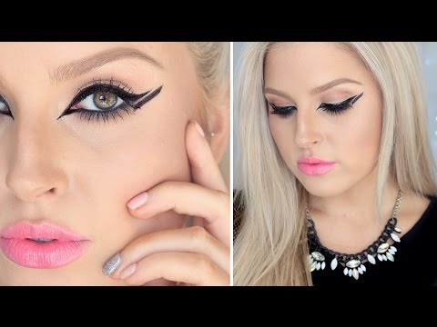 Bold Graphic Liner & Chaotic Lashes ♡ Glossy Pink Lips! - UCMpOz2KEfkSdd5JeIJh_fxw