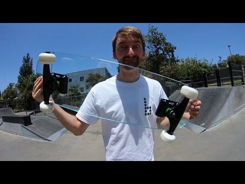 EXTREMELY DANGEROUS GLASS SKATEBOARD |  YOU MAKE IT WE SKATE IT EP 13 - UC9PgszLOAWhQC6orYejcJlw