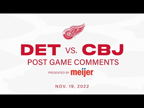 Husso, Seider & Coach Lalonde on the Red Wings 6-1 win over Columbus