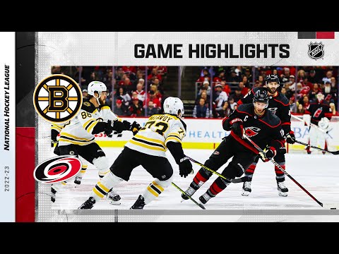 Bruins @ Hurricanes 1/29 | NHL Highlights 2023